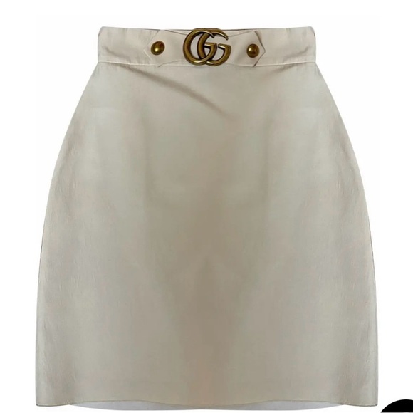 Gucci Dresses & Skirts - Gucci GG Logo Cream Mini Skirt – Kids Size 10/12 – Fits XXS Adult